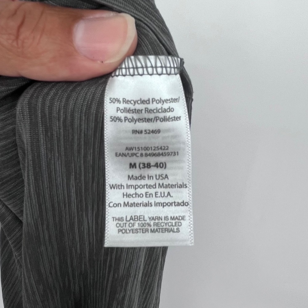 2 - Athletic Works T-Shirts Mens Medium Gray Space Dye Performance Short Sleeve - Picture 4 of 7